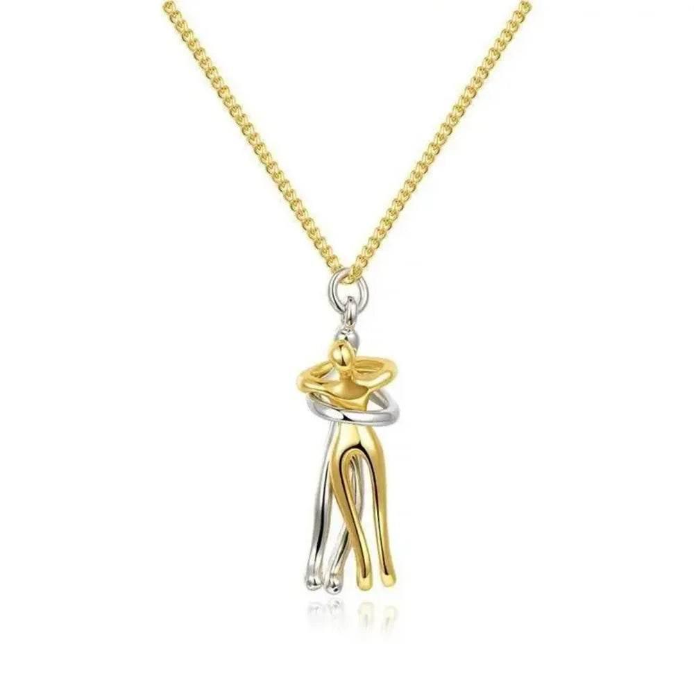 Eternal Embrace: Couple's Connection Pendants - Estalios