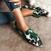 Chic Leopard Print Pointy Muller Shoes with Comfortable Slip - On Design for Fashionable Women Sizes 40 - 43 - EstaliosShop