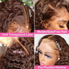 Chocolate Brown Deep Wave Frontal Wig 13x4 HD Lace Front - Estalios