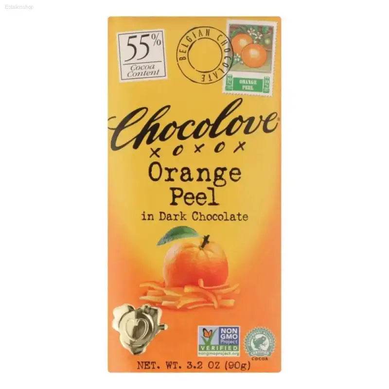 Chocolove Orange Peel Dark Chocolate Bar Bliss! Here's the Product Description: Indulge in the Exquisite Taste of Chocolove Orange Peel Dark - Estalios