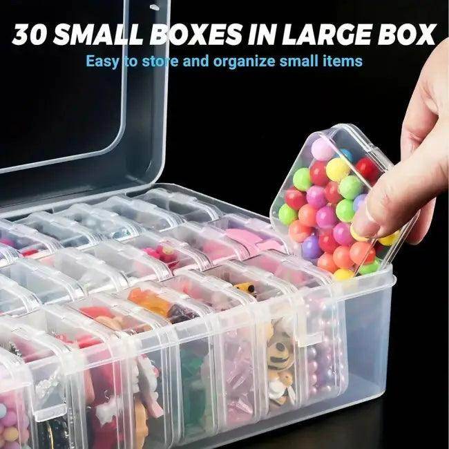 Stunning Clear Plastic Organizer with Customizable Compartments - Estalios