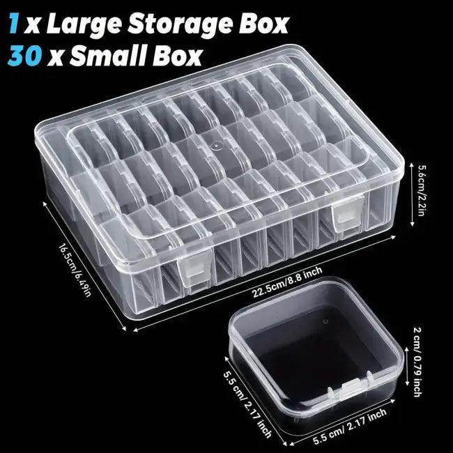 Stunning Clear Plastic Organizer with Customizable Compartments - Estalios