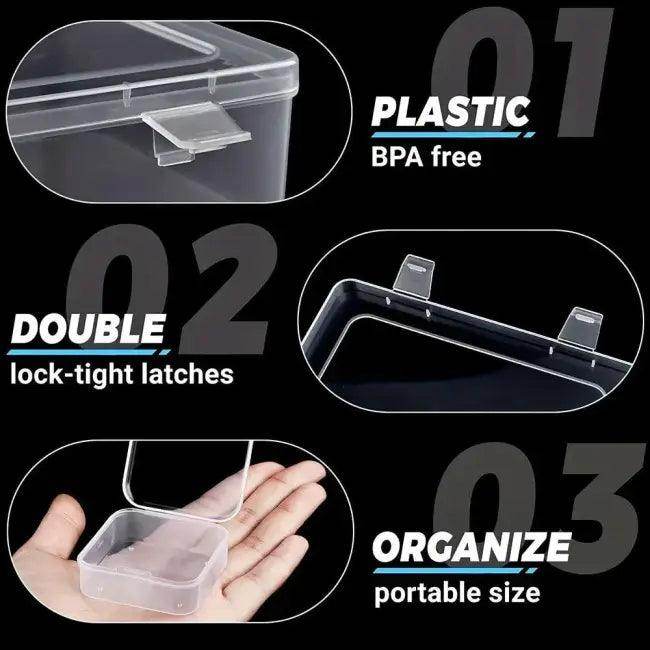 Stunning Clear Plastic Organizer with Customizable Compartments - Estalios