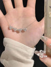 Clover 999 Sterling Silver Necklace for Women Heart Design - Estalios