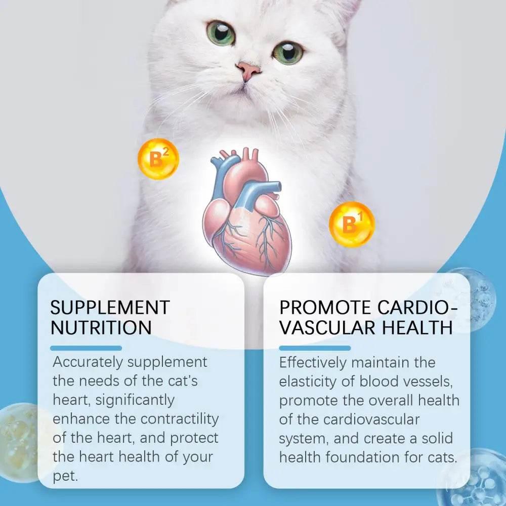 Coenzyme Q10 Tablets for Cats' Heart Health and Vitality - Estalios