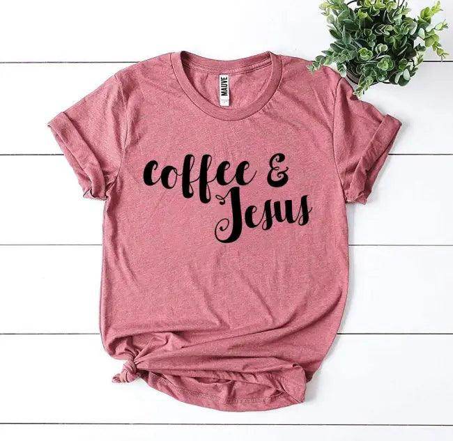 Coffee and Jesus T-shirts for Comfort and Style - Estalios