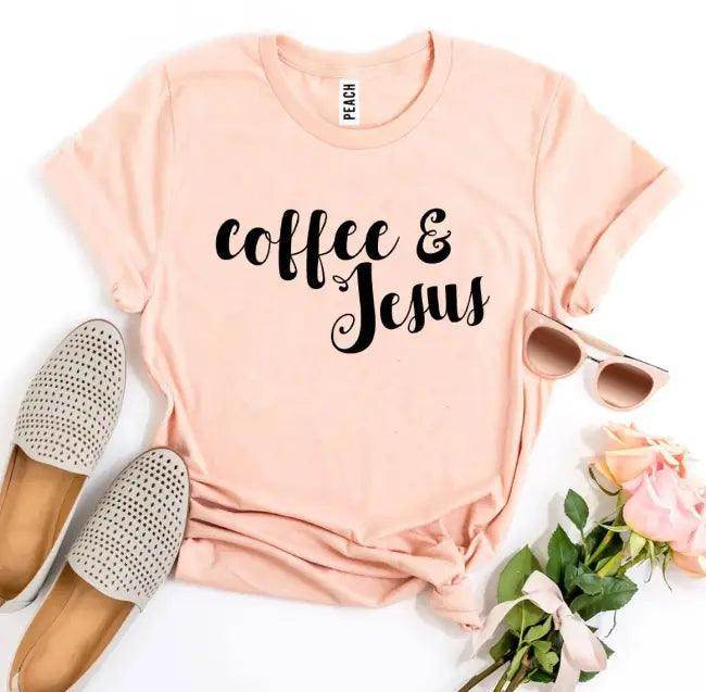 Coffee and Jesus T-shirts for Comfort and Style - Estalios