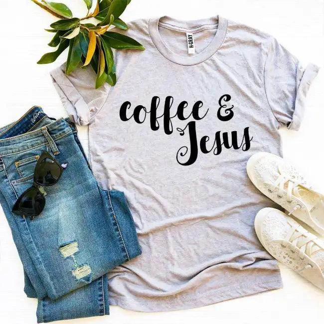 Coffee and Jesus T-shirts for Comfort and Style - Estalios