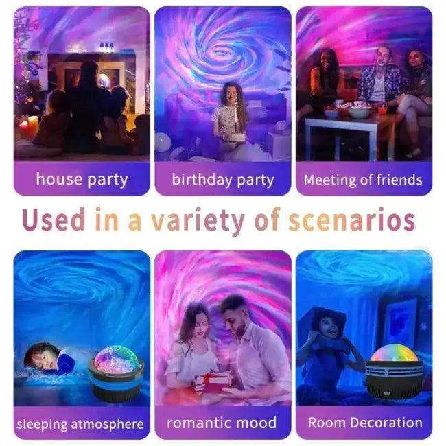Color-Changing LED Galaxy Projector for Dreamy Bedroom Ambiance - Estalios