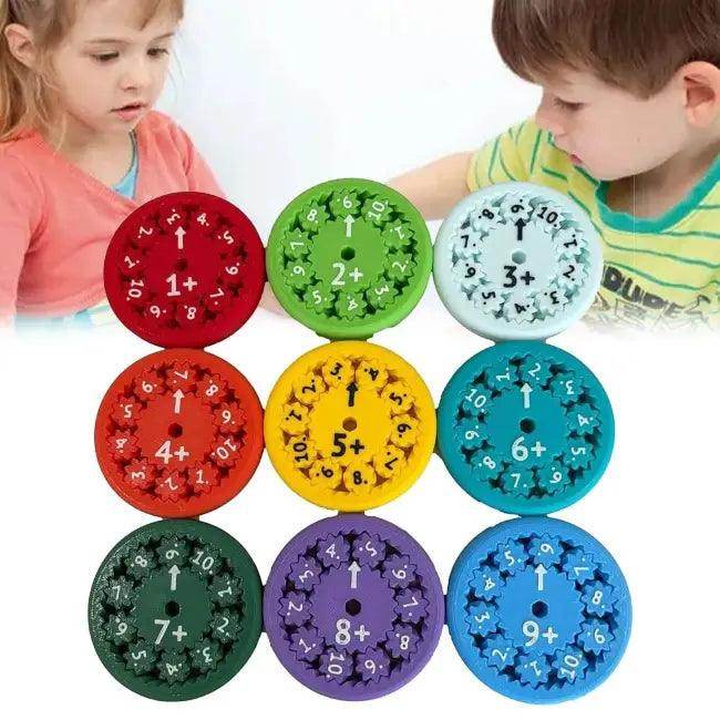 Vibrant Multiplication Wheels Fun Wooden Learning Toy for Kids - Estalios