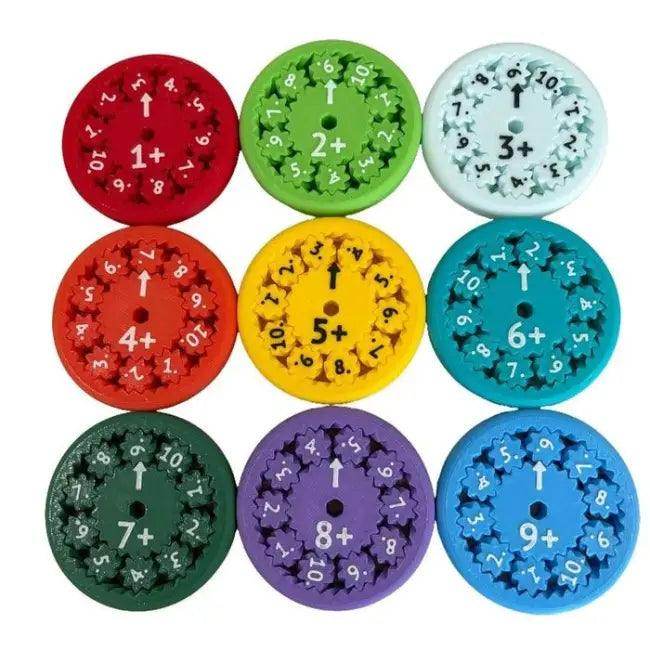 Vibrant Multiplication Wheels Fun Wooden Learning Toy for Kids - Estalios