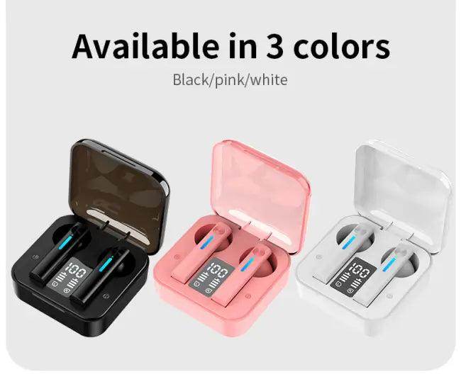 Colorful Wireless Earbuds with Charging Case and LED Features for Ultimate Sound - Estalios