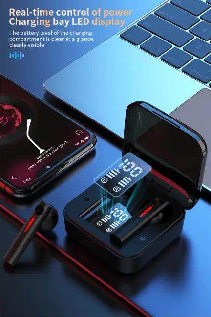 Colorful Wireless Earbuds with Charging Case and LED Features for Ultimate Sound - Estalios
