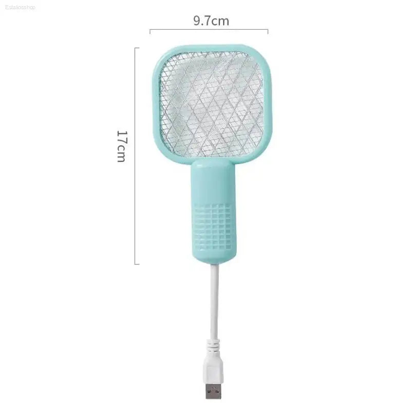 Compact USB Electric Mosquito Killer - 5-Layer Security Net Fly Swatter for Home & Camping - Estalios