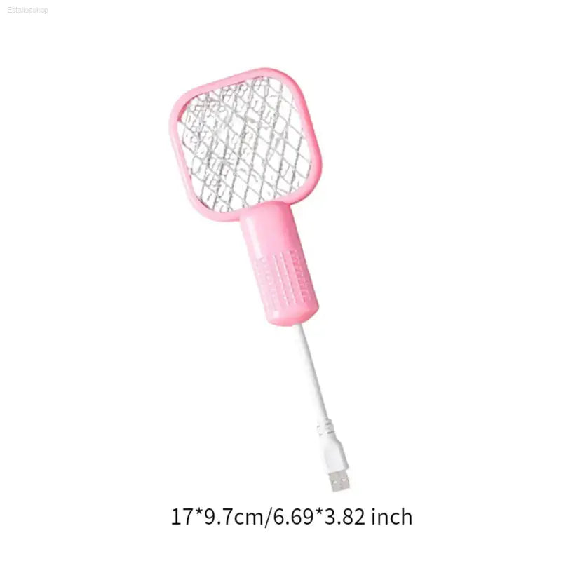 Compact USB Electric Mosquito Killer - 5-Layer Security Net Fly Swatter for Home & Camping - Estalios
