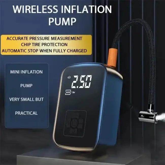 Cordless Car Air Pump with Digital Display for Easy Inflation - Estalios