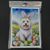 Hop Into Easter with Dog Greeting Cards! Tulear Easter Egg Hunt Fun! **product Description** Spread Easter Cheer with these Adorable Watercolor Easter Dog Greeting - Estalios
