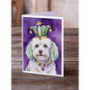 Mardi Gras Pup Parade: Unleash the Gras Pup Fun! Product Description: Get Ready to Unleash the Mardi Gras Spirit with these Adorable Dog Greeting Cards - Estalios