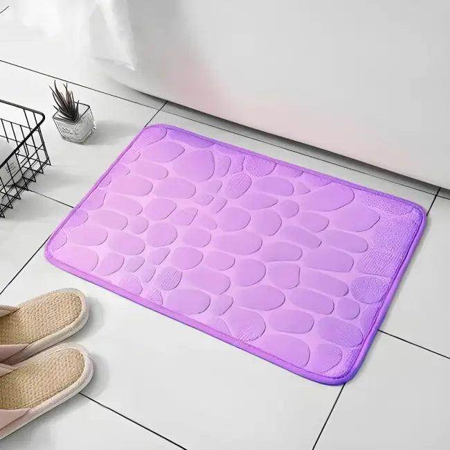Dynamic Dual-Tone Pebble Mat for Stylish Bath Comfort - Estalios