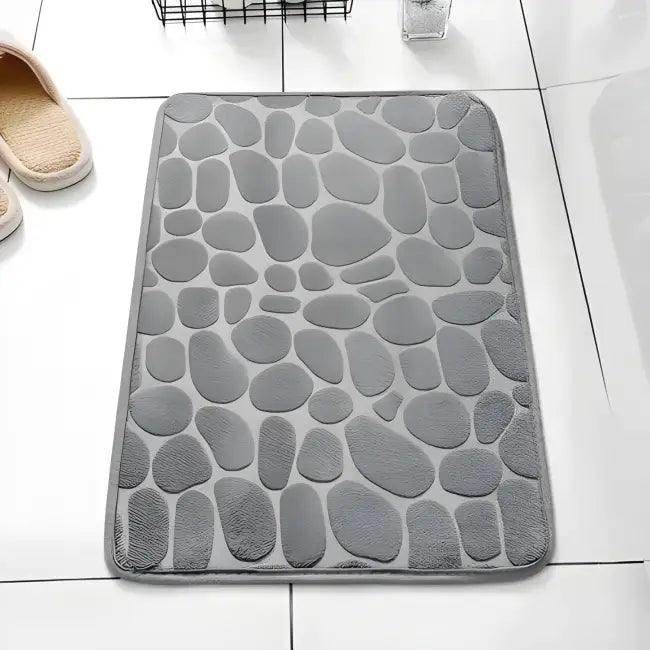 Dynamic Dual-Tone Pebble Mat for Stylish Bath Comfort - Estalios