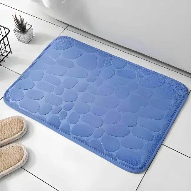 Dynamic Dual-Tone Pebble Mat for Stylish Bath Comfort - Estalios