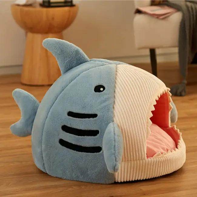 Cozy Shark Pet Bed for Ultimate Deep Sleep Comfort - Estalios