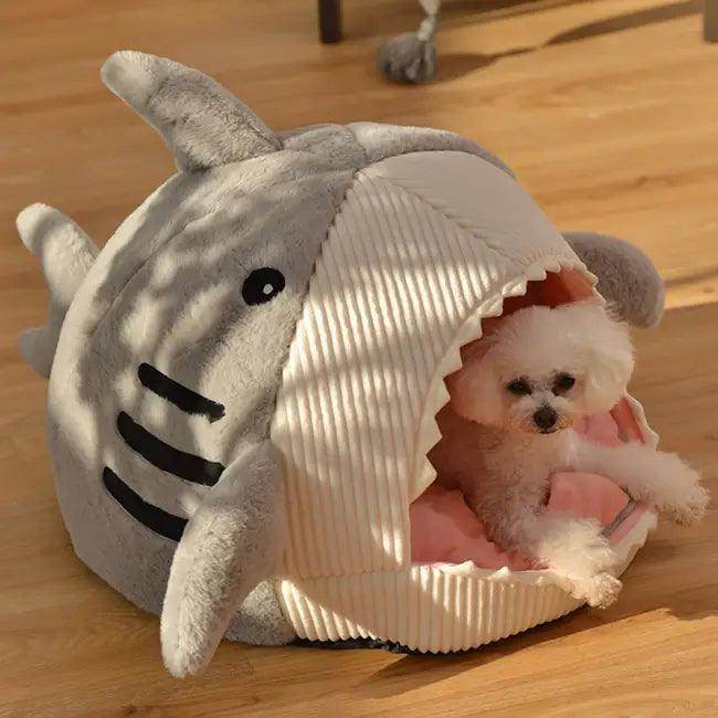 Cozy Shark Pet Bed for Ultimate Deep Sleep Comfort - Estalios