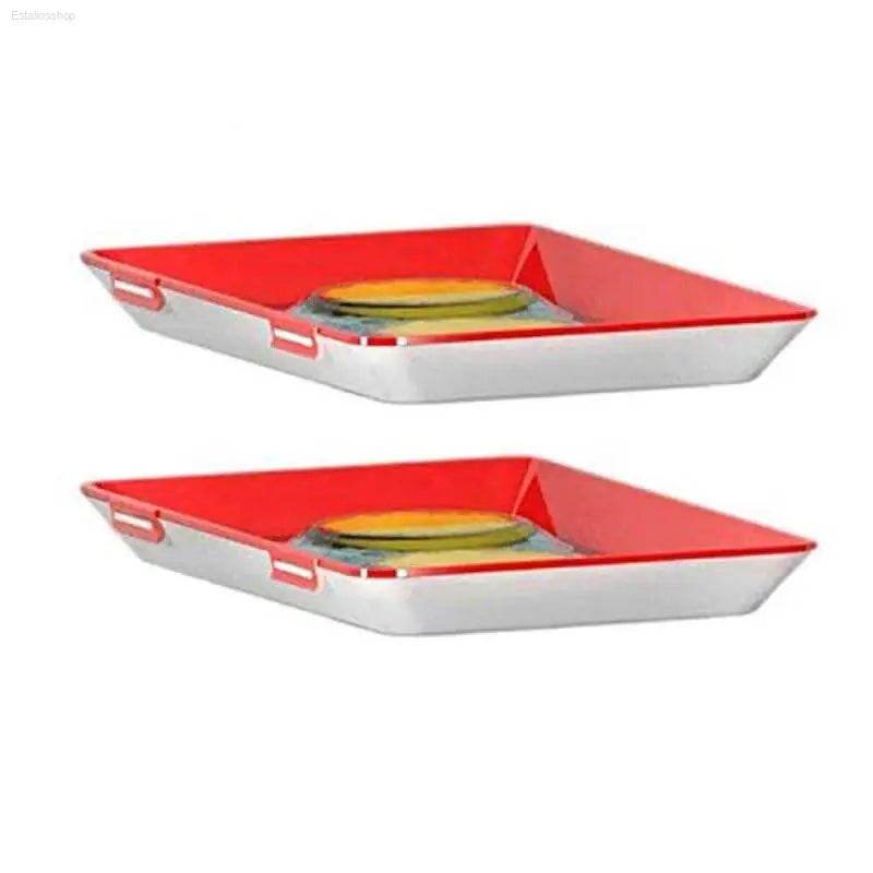 Creative Reusable Food Storage Tray - 2 Trays for Fridge - Estalios