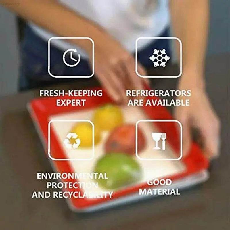 Creative Reusable Food Storage Tray - 2 Trays for Fridge - Estalios