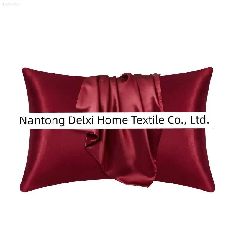 Cross-Border Foreign Trade Pure Color Silk Pillowcase Set - Estalios