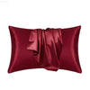 Cross-Border Foreign Trade Pure Color Silk Pillowcase Set - Estalios