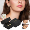 Crystal Flower Long Earrings for Ear Acupressure and Style - Estalios