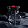 Grenade-shaped black humidifier with red accents.