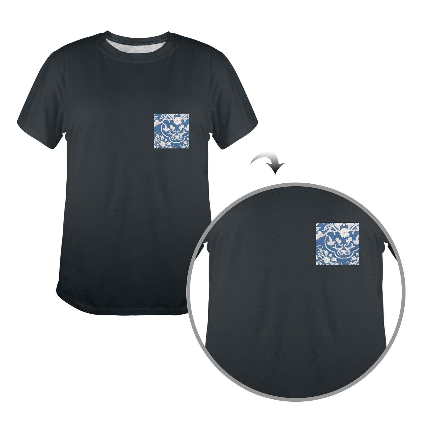 New Women's T-Shirt in USA Size Front Print (Made in USA,Ships to USA Only) - Estalios