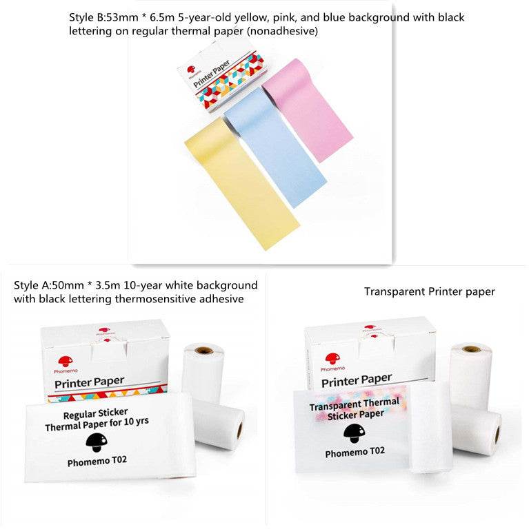 Portable Mini Thermal Label Printer for Home and School - Estalios