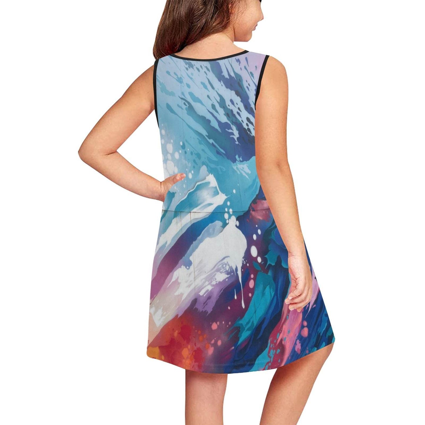 Girls' Sleeveless Dress (D58) - Estalios