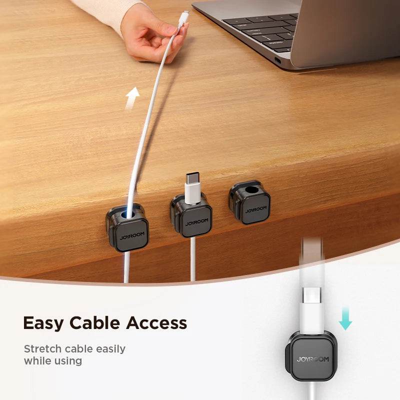 Joyroom Magnetic Cable Clips for Smooth Adjustable Cord Management - Estalios