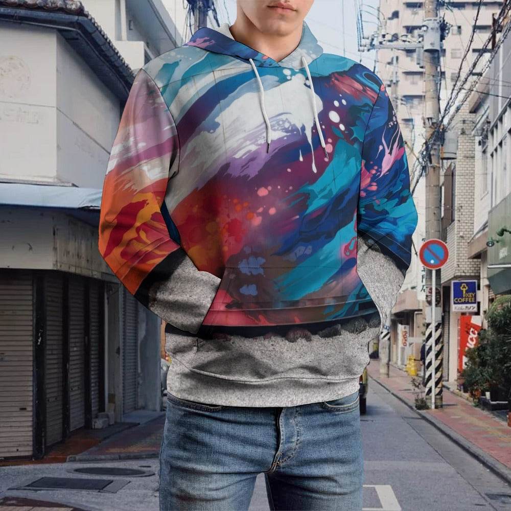 Plus Size Full Print Adult Sweatshirt - Estalios