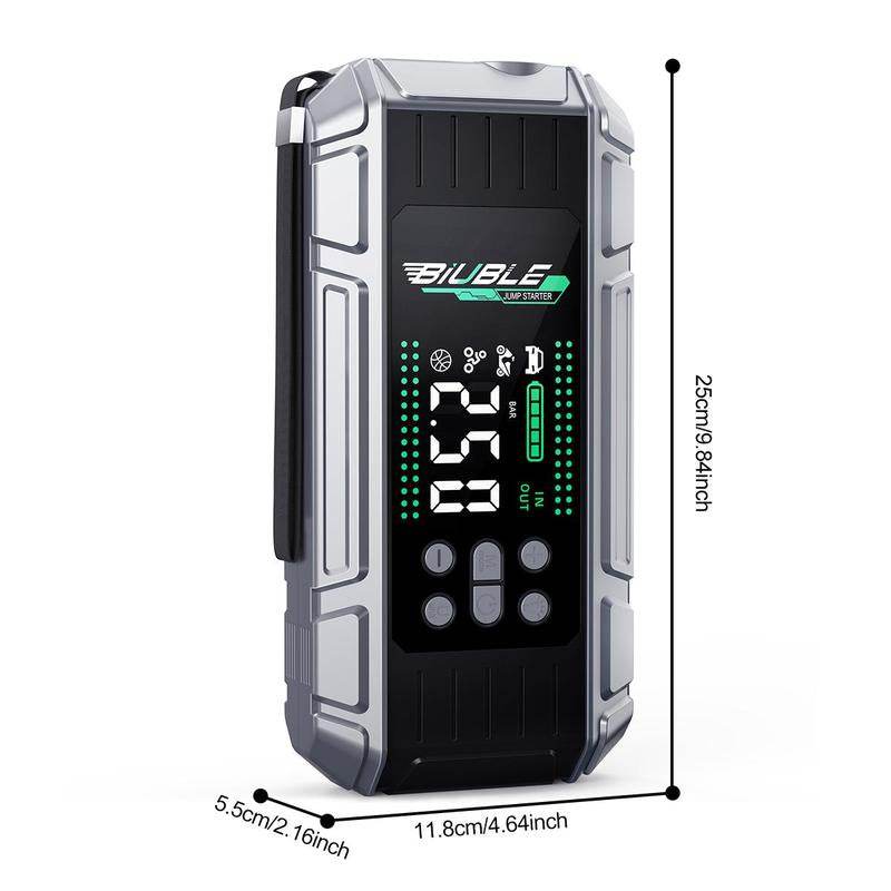 7-In-1 10000A Car Jump Starter with Air Compressor Tools - Estalios