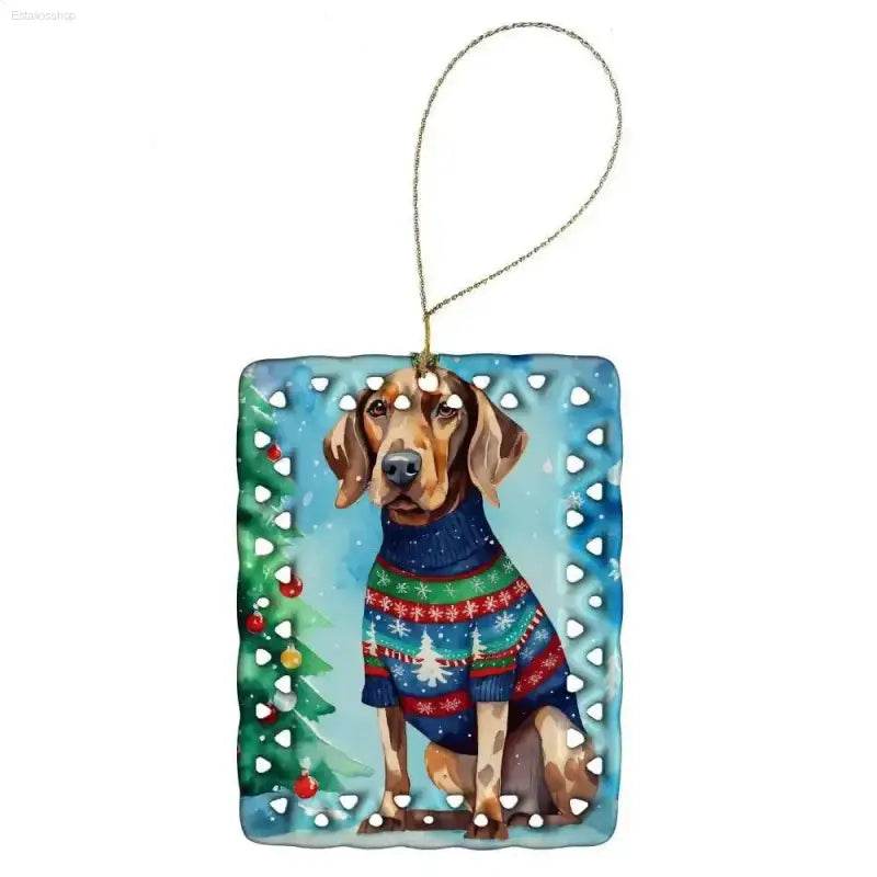 Deck the Howls! Custom Christmas Dog Ornaments with High-quality Gloss Finish! Here's the Product Description you Requested: Celebrate the Holidays - Estalios