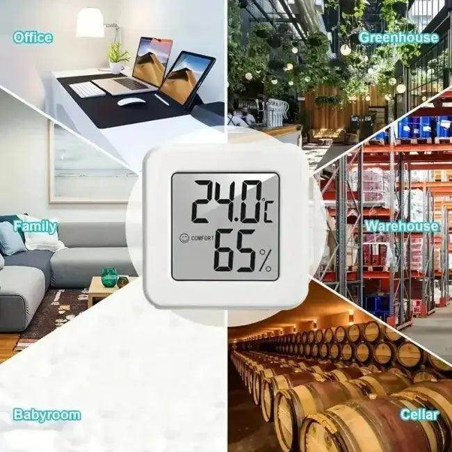 Digital Humidity and Temperature Monitor for Indoor Comfort - Estalios