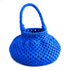 π Divine Elegance β NAGA Macrame Bucket Bag | Perfect for Stylish Outings - Blue / Cotton Macrame / One size