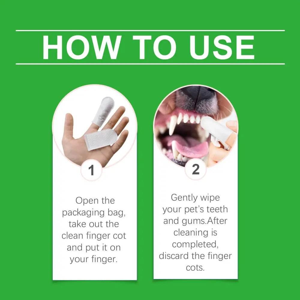 Dog And Cat Tooth Wipes For Fresh Breath And Clean Teeth - Estalios