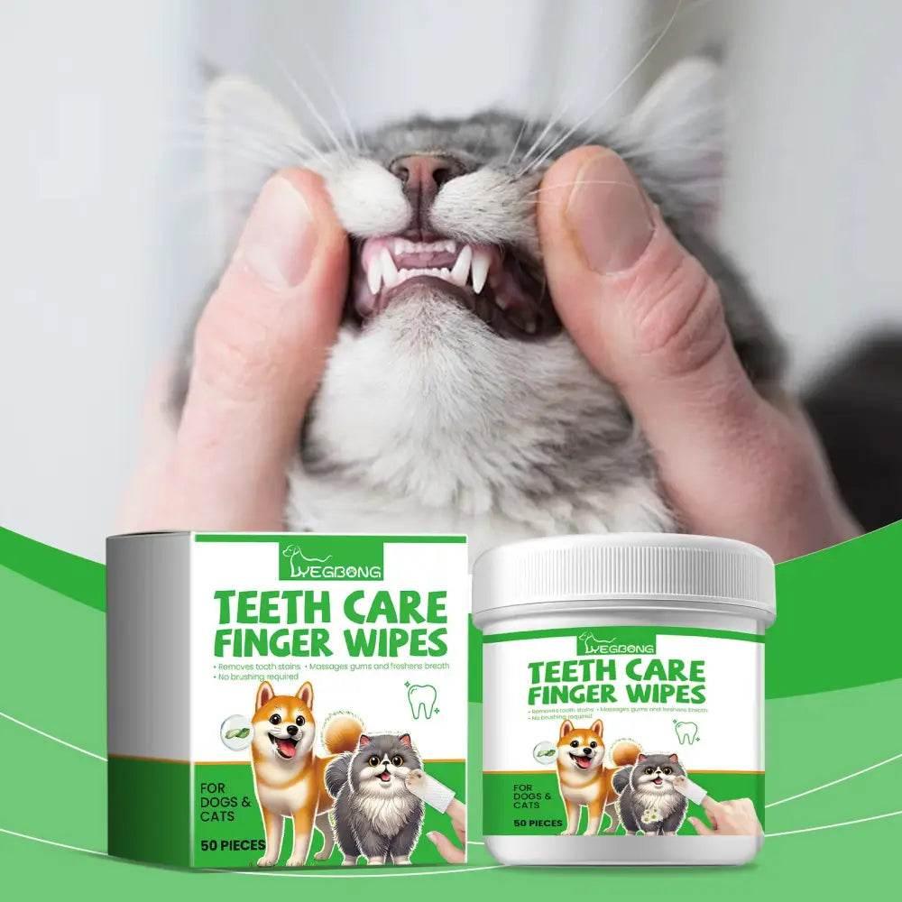 Dog And Cat Tooth Wipes For Fresh Breath And Clean Teeth - Estalios