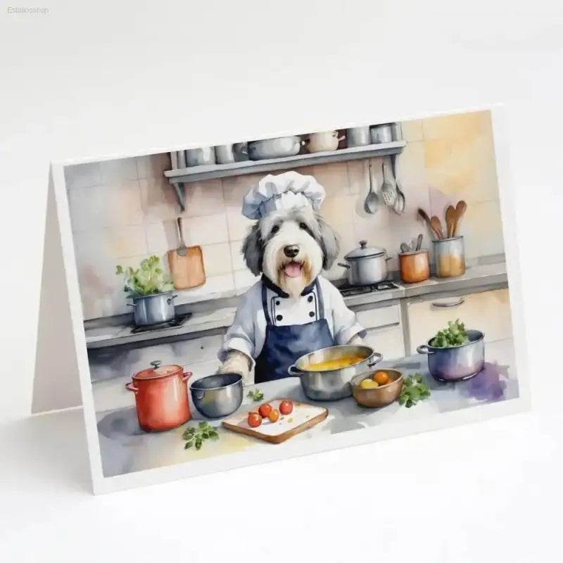 Dog Chef Greeting Cards: Pawsome Watercolor Delights! Get Ready to Unleash Some Serious Cuteness with our Dog Chef Greeting Cards! these Adorable Watercolor Cards - Estalios