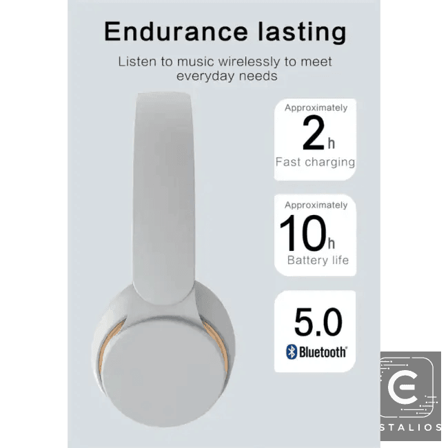 Sleek Black & Gold Over-Ear Wireless Headphones for Ultimate Sound - Estalios