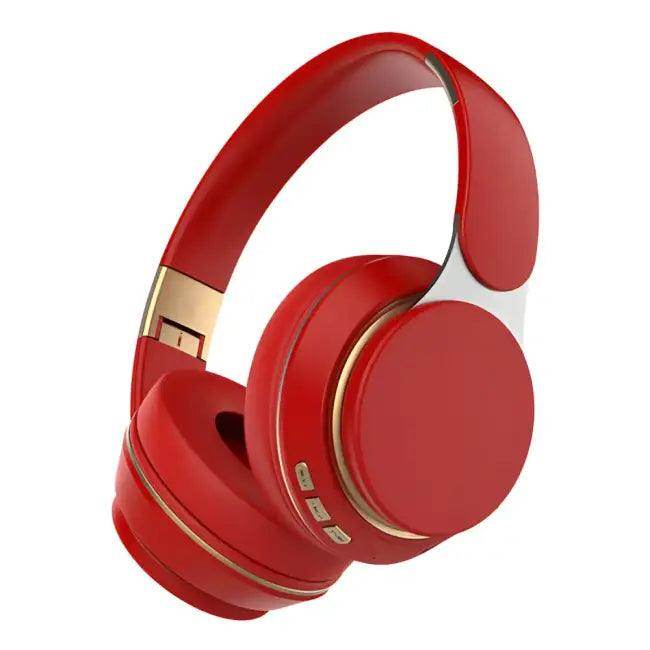 Sleek Black & Gold Over-Ear Wireless Headphones for Ultimate Sound - Estalios