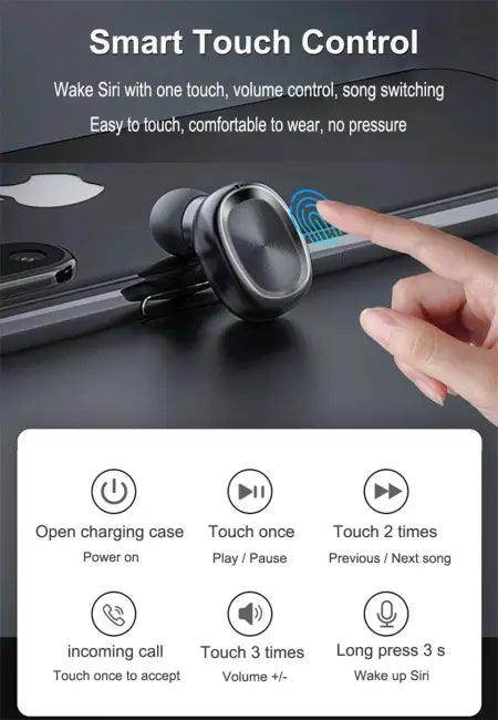 Dragons T8 True Wireless Bluetooth Earbuds with Powerful Sound - Estalios