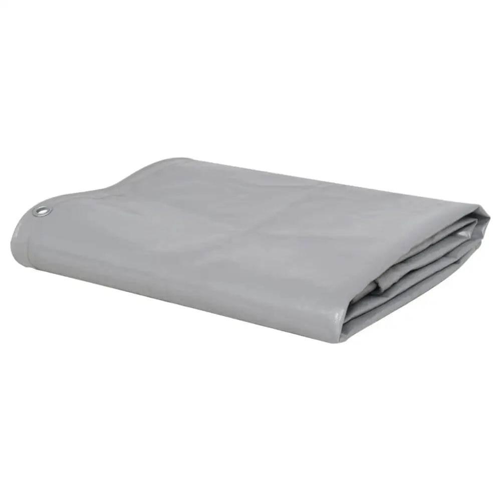 Durable vidaXL Tarpaulin 2.1 oz/ft 13.1'x23' Gray Cover - Estalios
