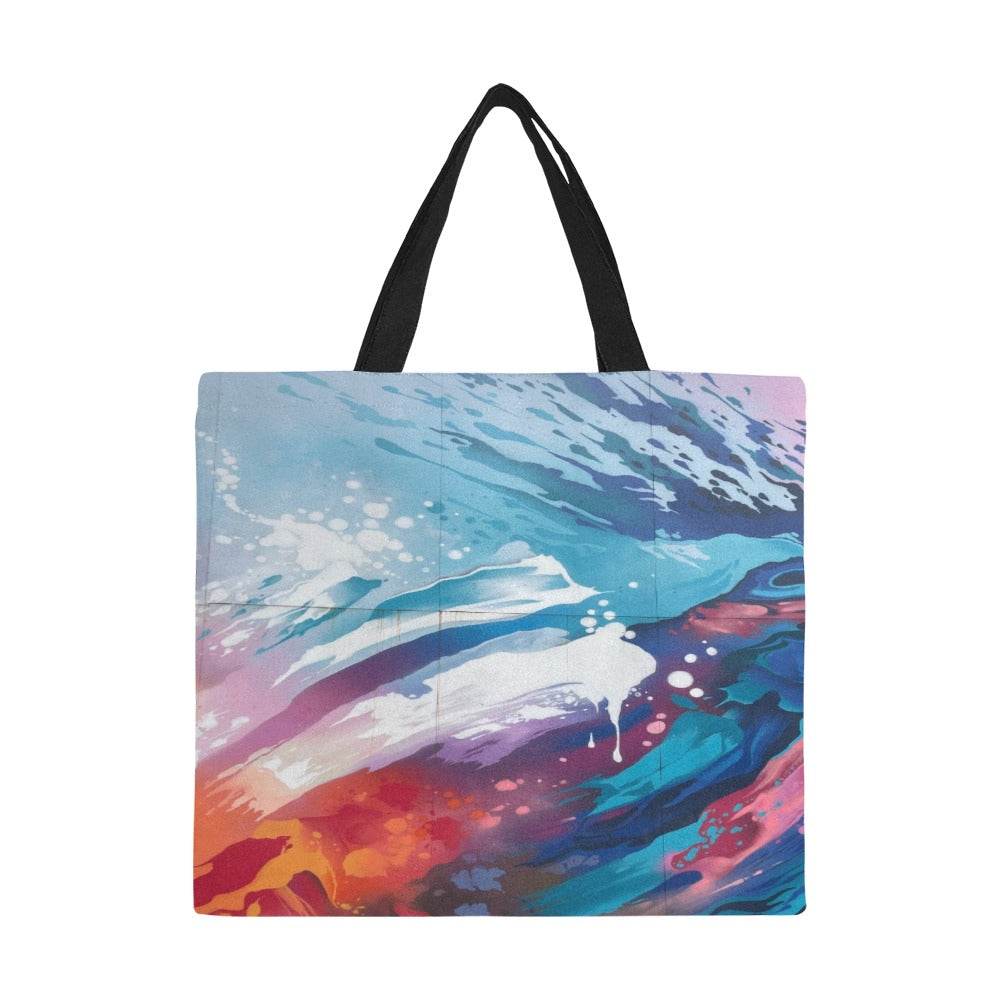 Large All Over Print Canvas Tote Bag for Shopping - Estalios